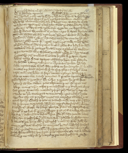 Text page of ghost story from Byland Abbey Manuscript "Text of ghost story from Byland, Yorkshire"