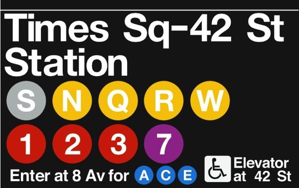 New York City subway sign